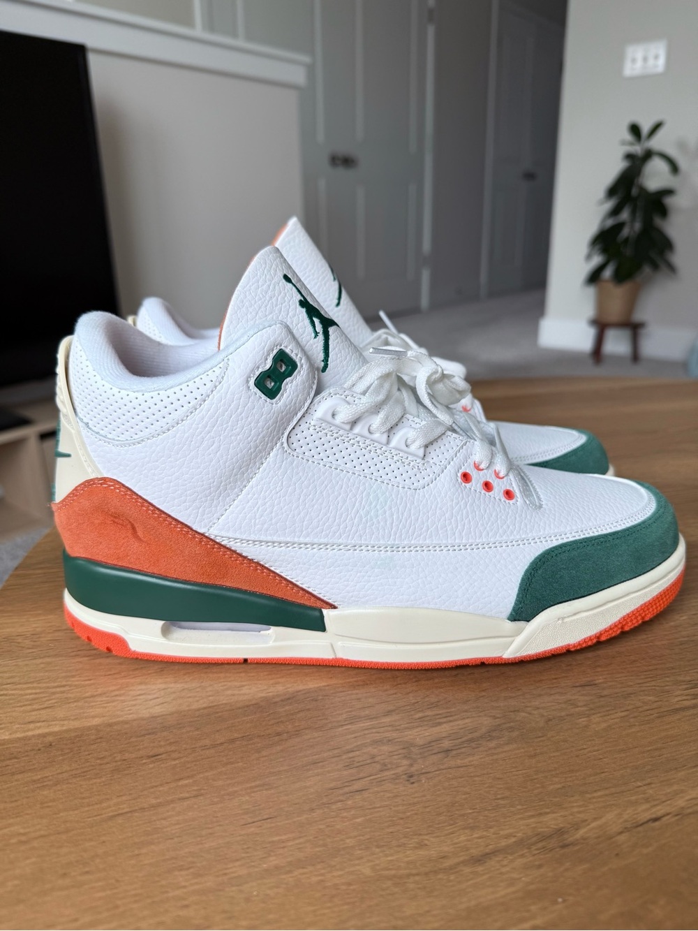 Nike Air Jordan 3 Retro SE Solefly Miami Beige Orange Green Sneakers Men’s 11 - Picture 6 of 15